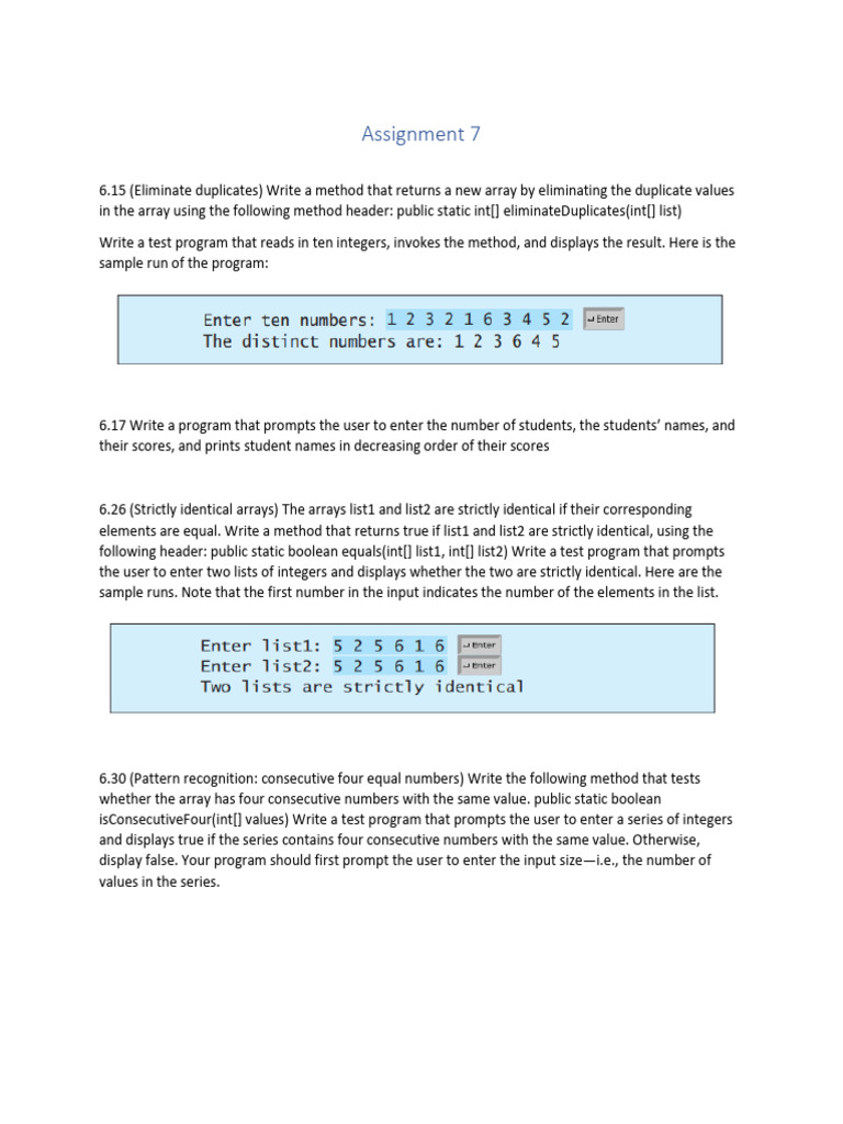 Assignment 7 Solution | PDF