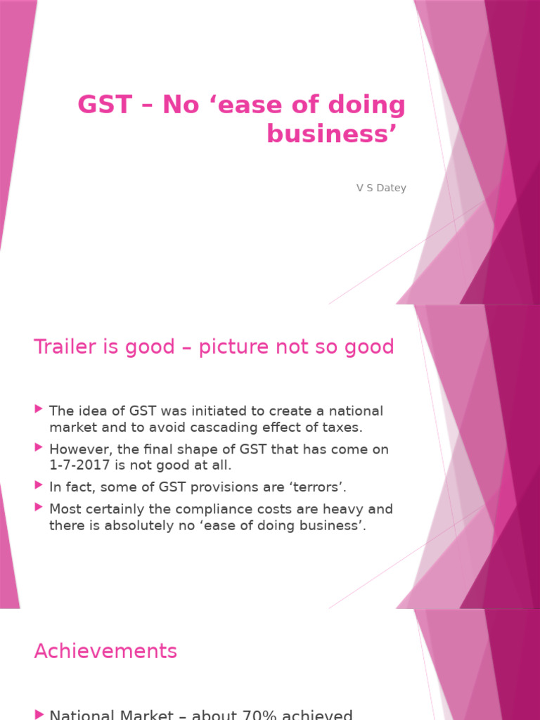 GST Challenges and Compliance Issues in India | PDF | Value Added Tax ...