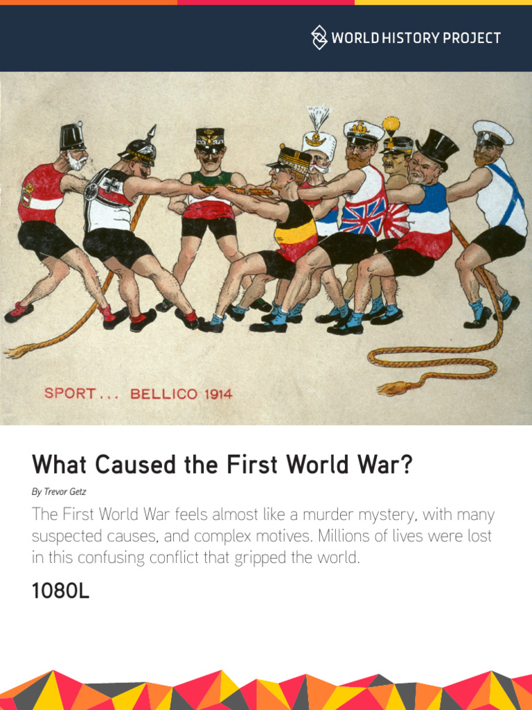 WHP-1750 6-1-2 Read - What Caused The First World War - 1080L | PDF ...