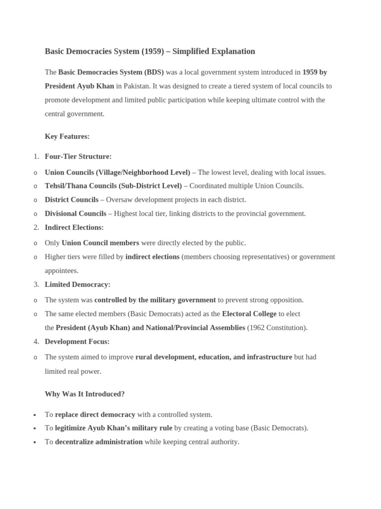 Basic Democracies System | PDF | Democracy | Political Ideologies