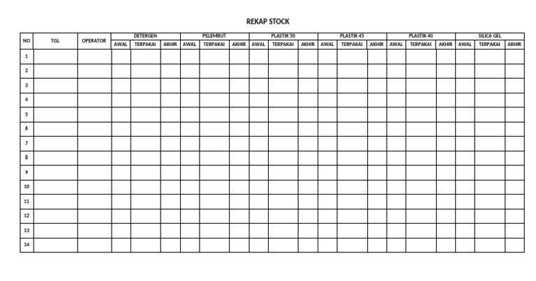 Rekap Stock | PDF