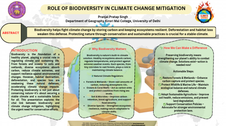 Role of Biodiversity in Climate Change Mitigation PDF | PDF | Climate ...