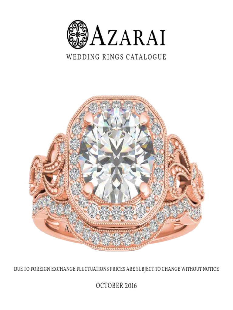 Azarai Wedding Rings Catalogue 2016 | PDF | Wedding | Jewellery