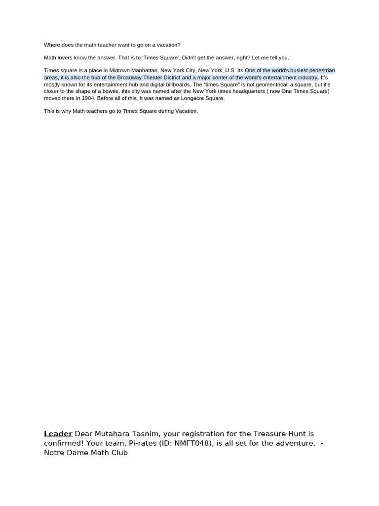 Times Square Ny | PDF