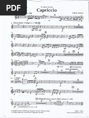 Capriccio - Rodney Newton | PDF