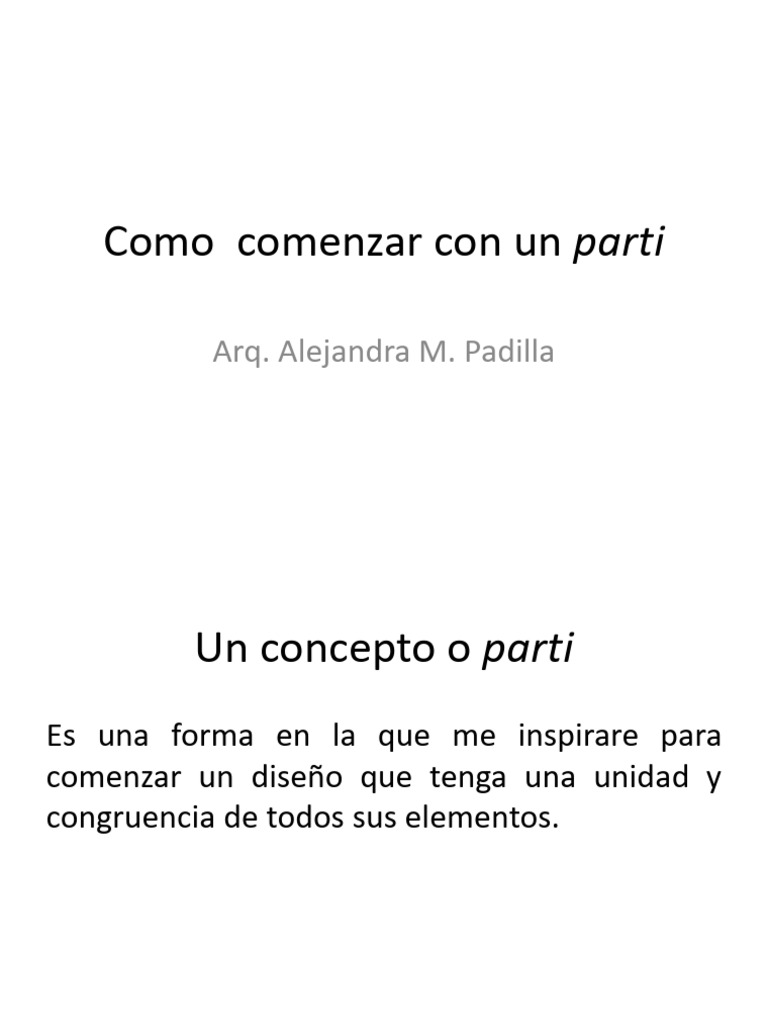 Como Comenzar Con Un Parti (AP) | PDF