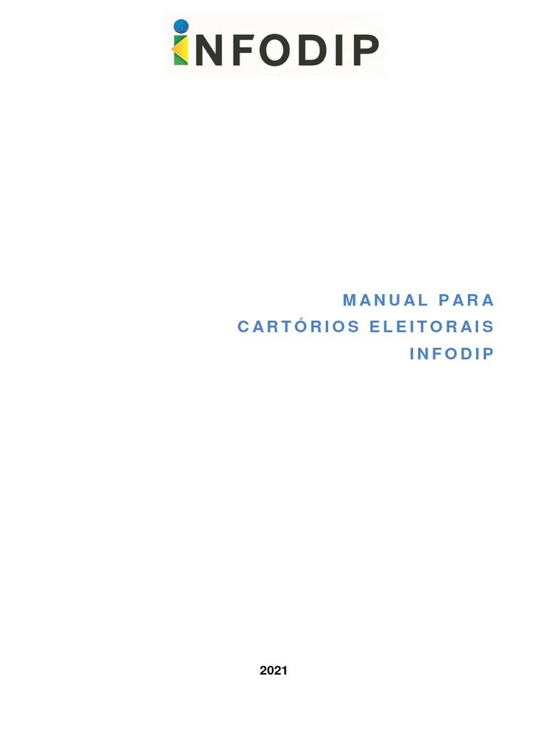 Manual do Sistema Infodip para Cartórios | PDF | Comunicação | Informação