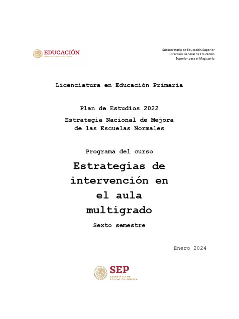 Estrategias para Aulas Multigrado | PDF | Plan de estudios | Enseñando