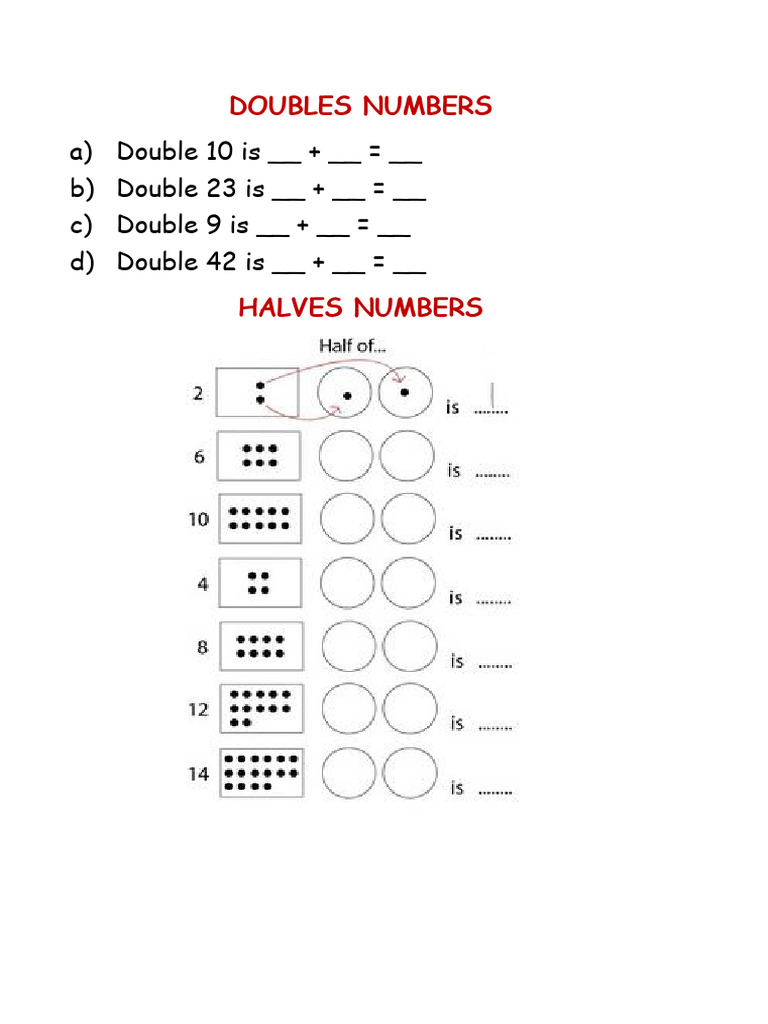 Math Exercises: Doubling, Multiplication, and More | PDF