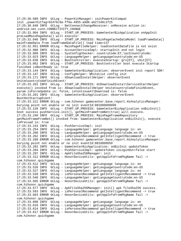 GameCenter Application Startup Log | PDF | Internet Standards ...