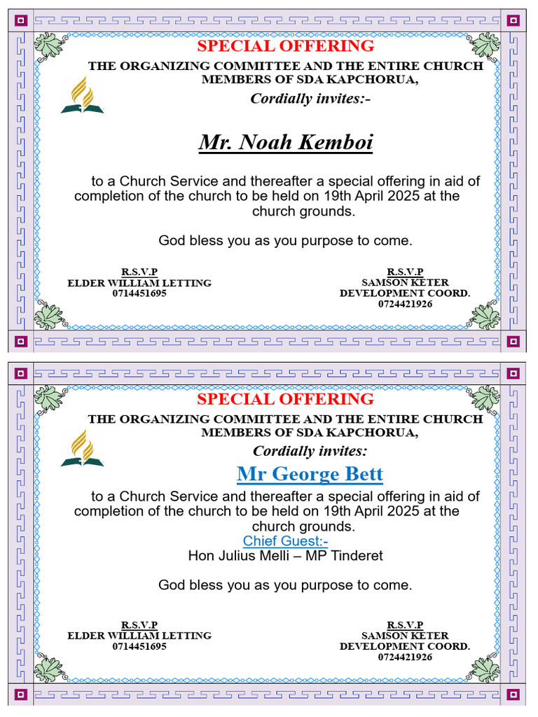 kapchorua-sda-harambee-card-blank-pdf