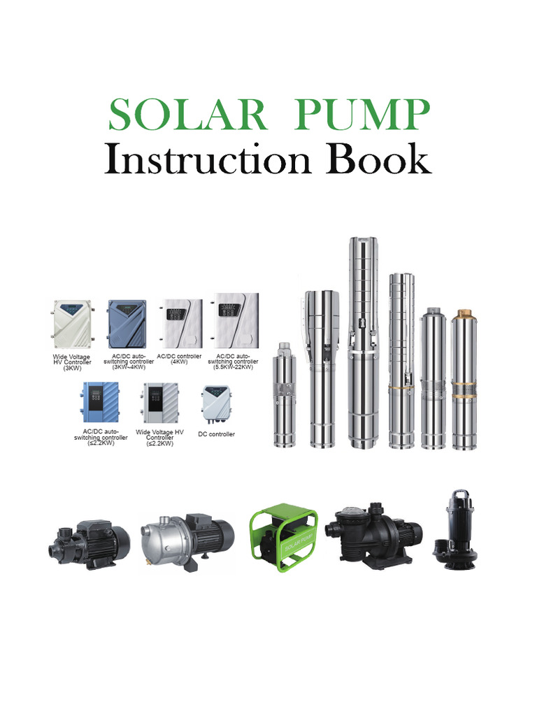 Difful Solar Pump Controller Manual | PDF | Power Supply | Solar Panel