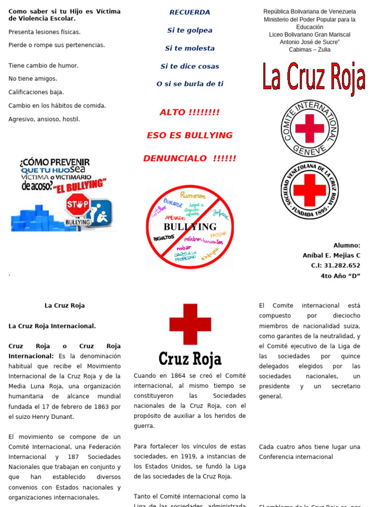 Acoso Escolar 3 | PDF | Movimiento Internacional de la Cruz Roja y de ...