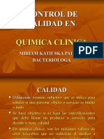 Control de Calidad en Quimica Clinica