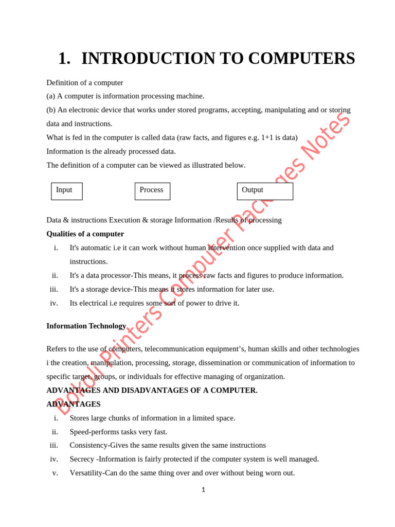 African Institute Notes (1) | PDF | Computer Data Storage | Read Only ...