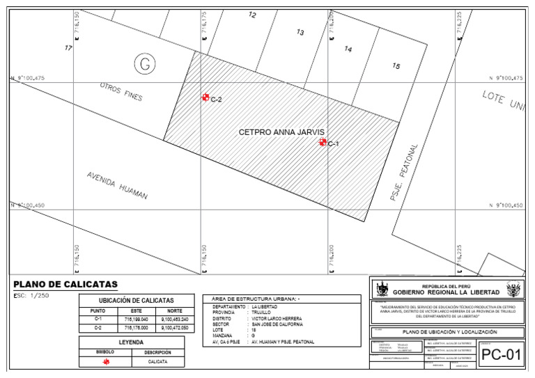 1.plano de Calicatas | PDF