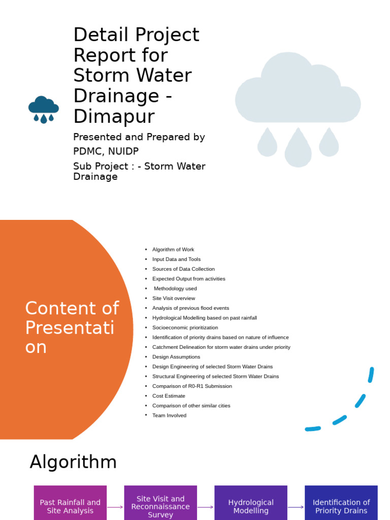 Dimapur Storm Water Drain Project Report | PDF | Drainage Basin | Flood