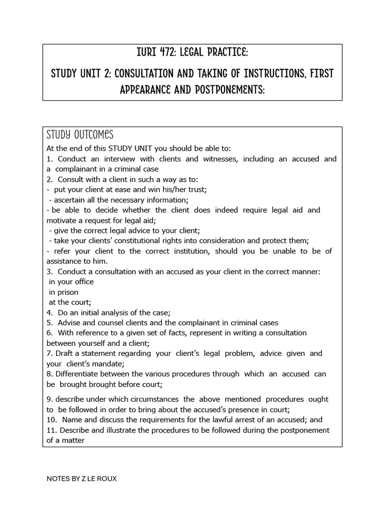 Legal Consultation and Client Interaction Guide | PDF | Arrest | Justice