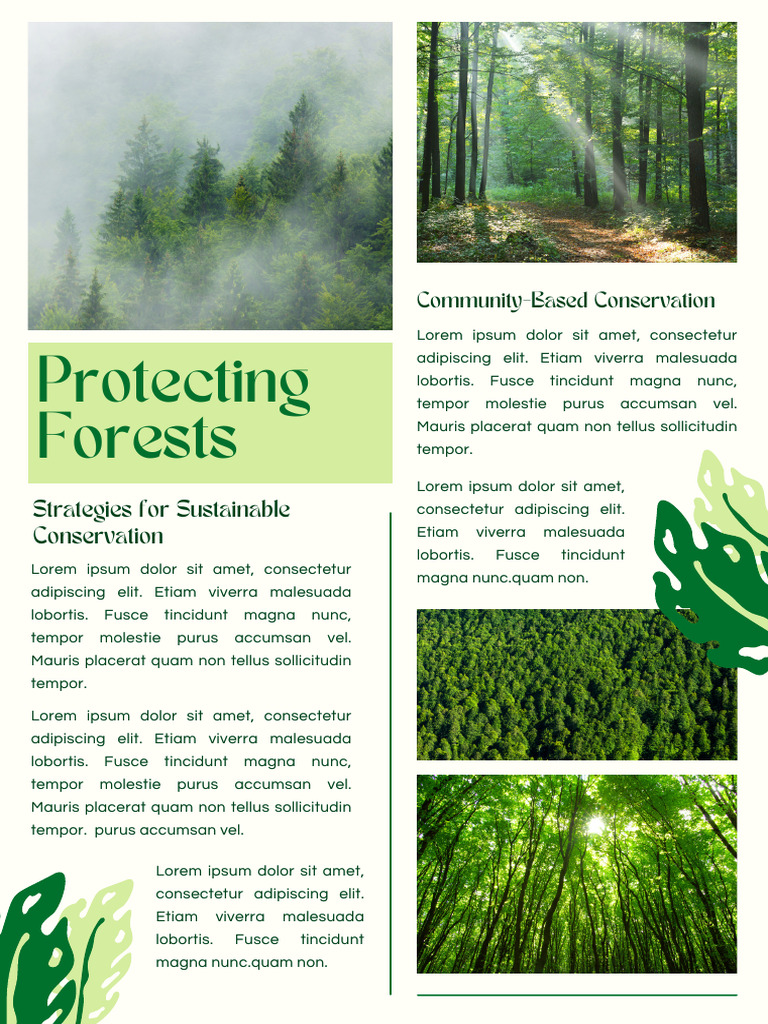 White and Green Minimalist Modern Forests Article Document | PDF