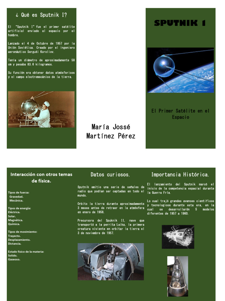 Sputnik I: Primer Satélite Artificial | PDF