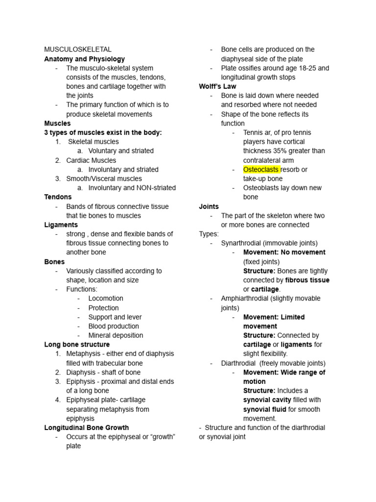 Musculoskeletal System Overview and Assessment | PDF | Gout | Bone