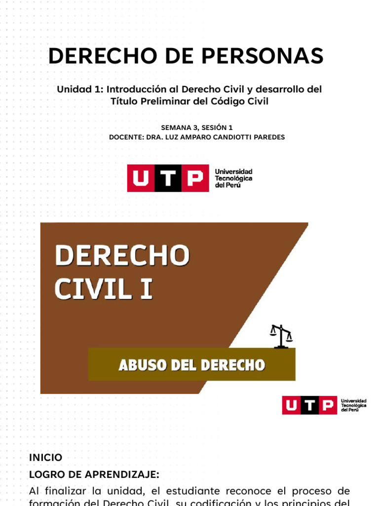 Principios del Derecho Civil y Abuso | PDF | Daños y perjuicios | Justicia