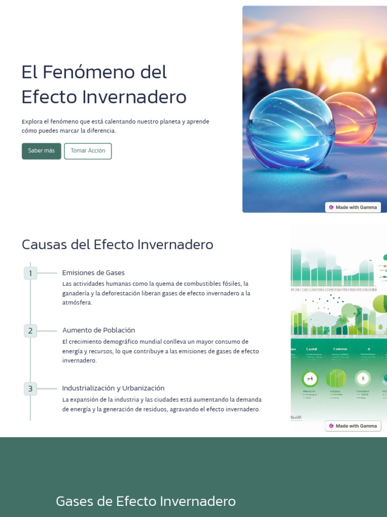 Efecto Invernadero y Cambio Climático | PDF | Gases de efecto ...