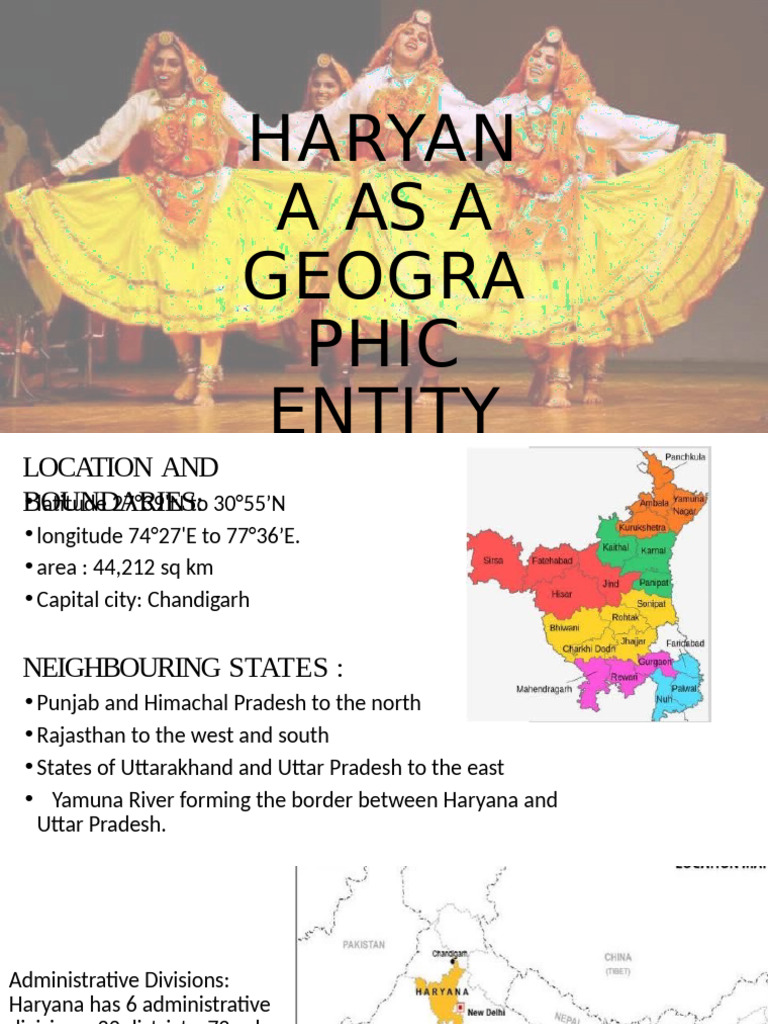 Haryana As A Geographic Entity | PDF | Drainage Basin | River