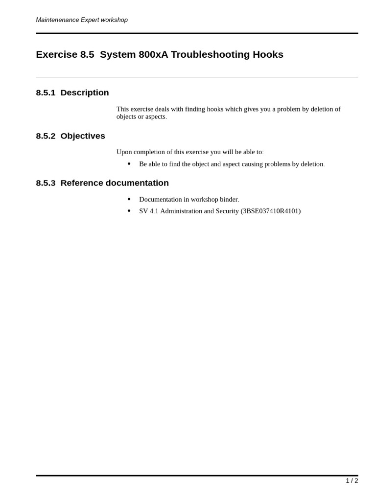 System 800xA Troubleshooting Guide | PDF