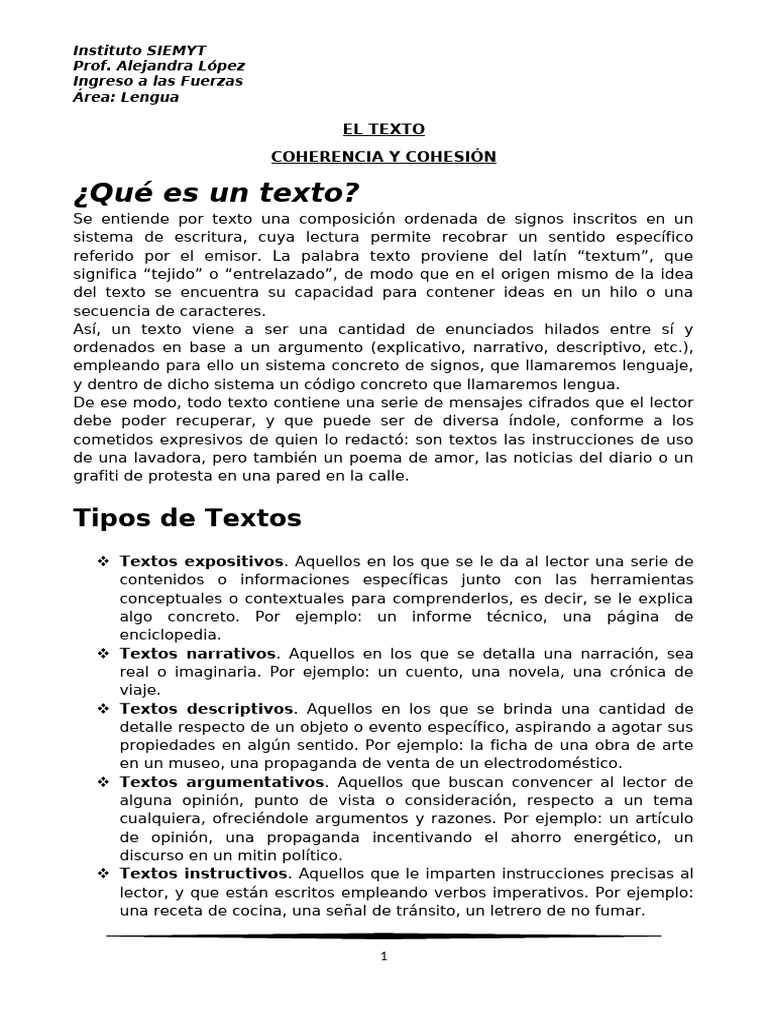 Coherencia y Cohesión en Textos | PDF | Palabra | Luna