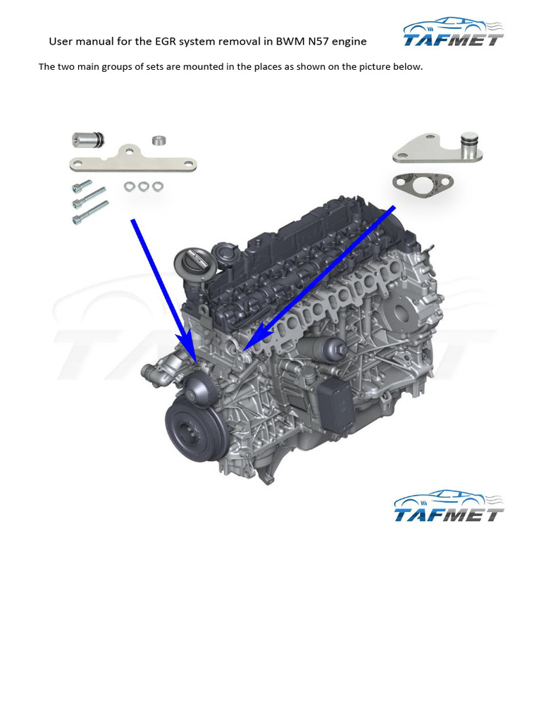 EGR Removal Guide for BMW N57 Engine | PDF
