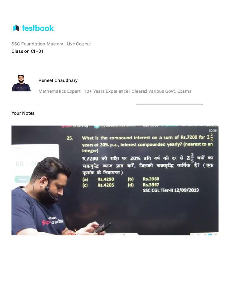 Class On CI - 01 - Notes | PDF