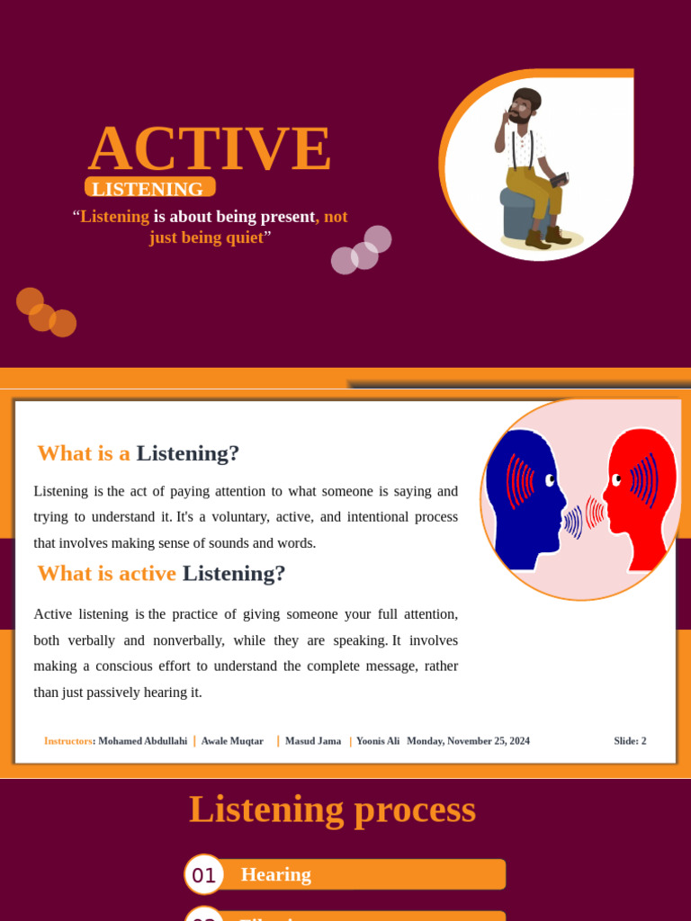 Mastering Active Listening Skills | PDF | Behavioural Sciences | Psychology