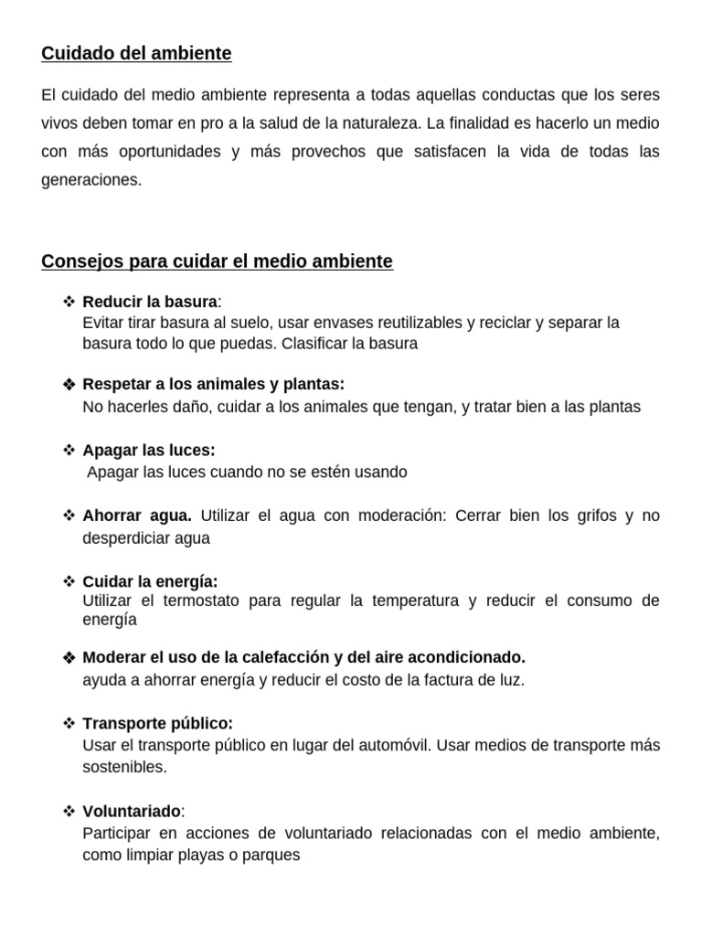 Cuidado del aire y medio ambiente | PDF