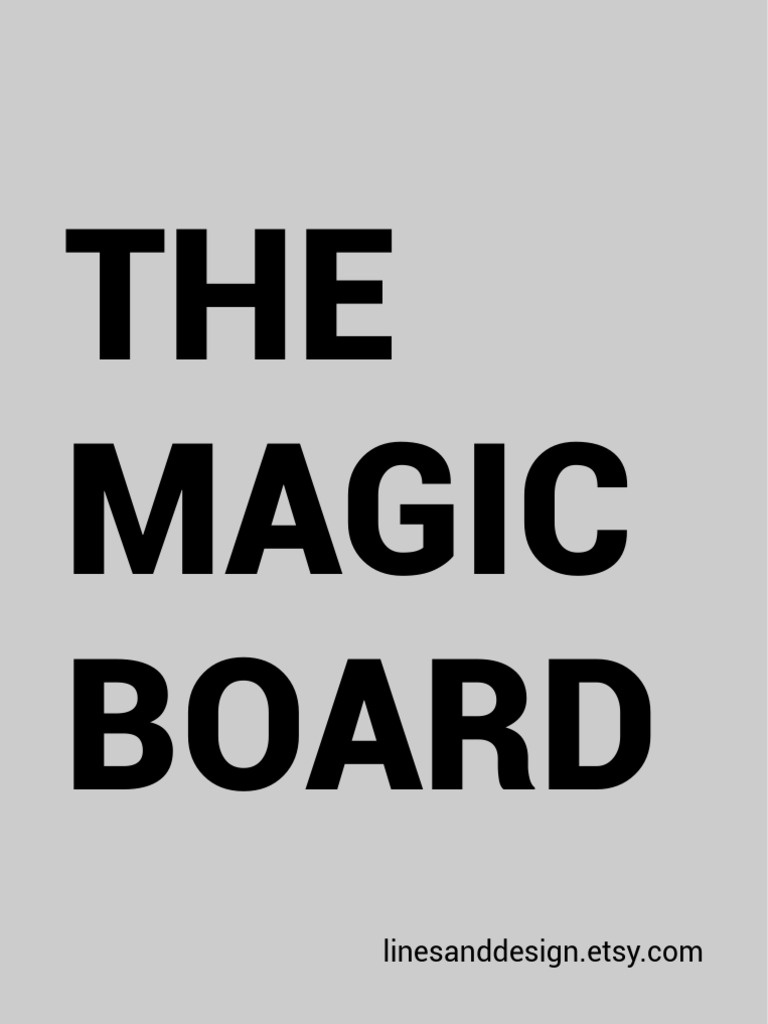 Magic Board Blank | PDF