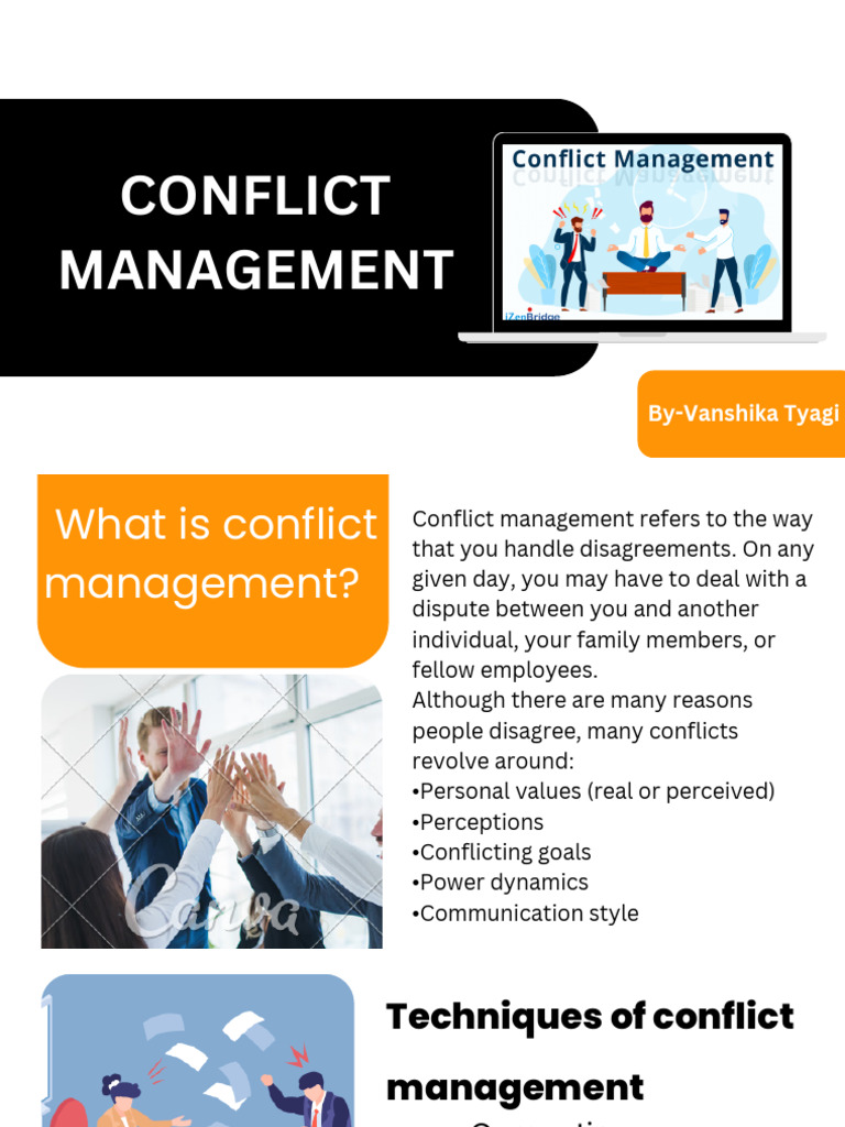 Effective Conflict Management Techniques | PDF | Social Psychology ...