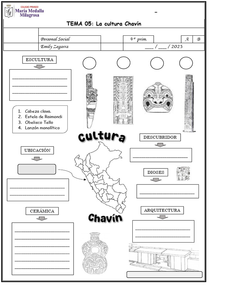 Cultura Chavín para 4to de Primaria | PDF