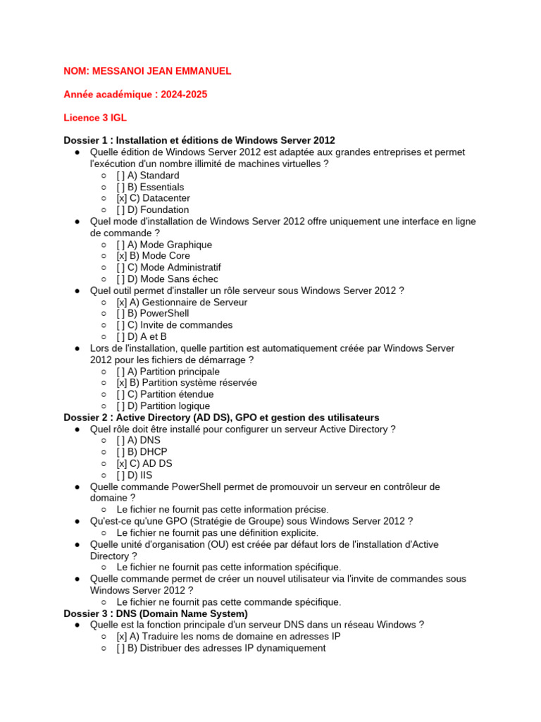 Installation de Windows Server 2012 | PDF | Système de noms de domaines ...