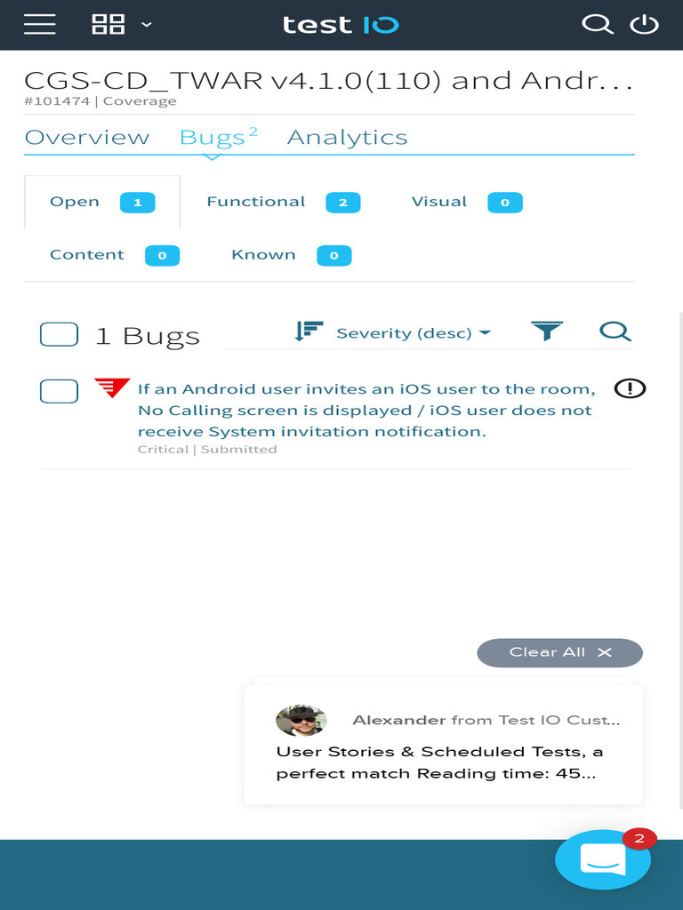 Cross-Device CGS Bugs Test IO | PDF