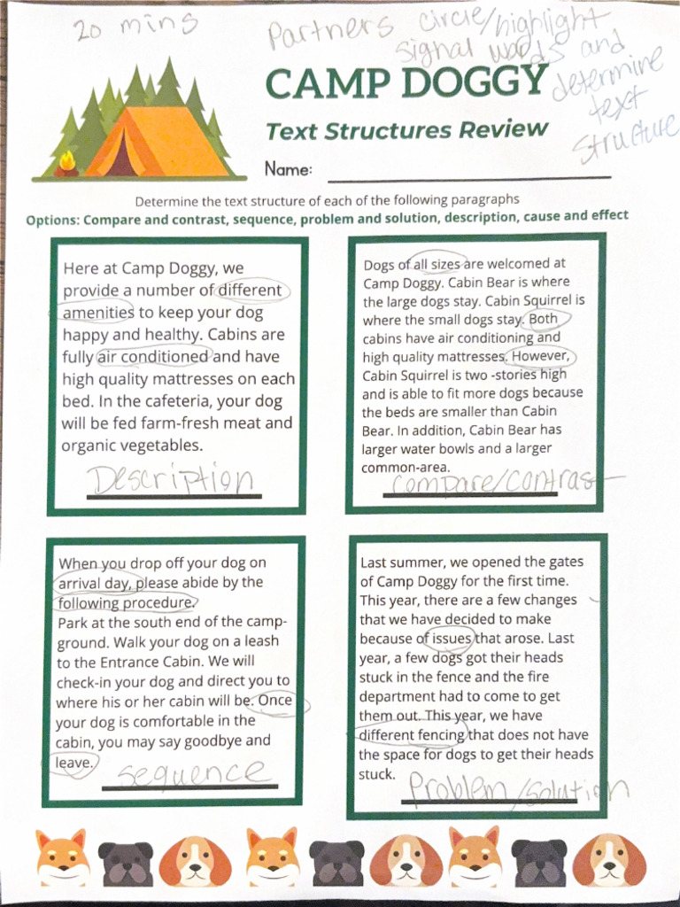 Friday Text Structures | PDF