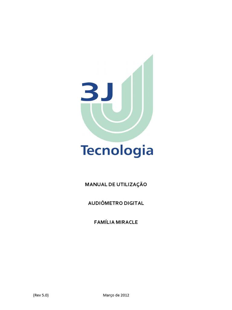 Manual do Audiômetro Digital Miracle | PDF | Microsoft Windows ...