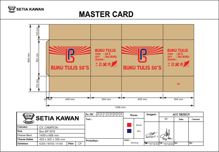Spesifikasi Ukuran Buku Tulis | PDF