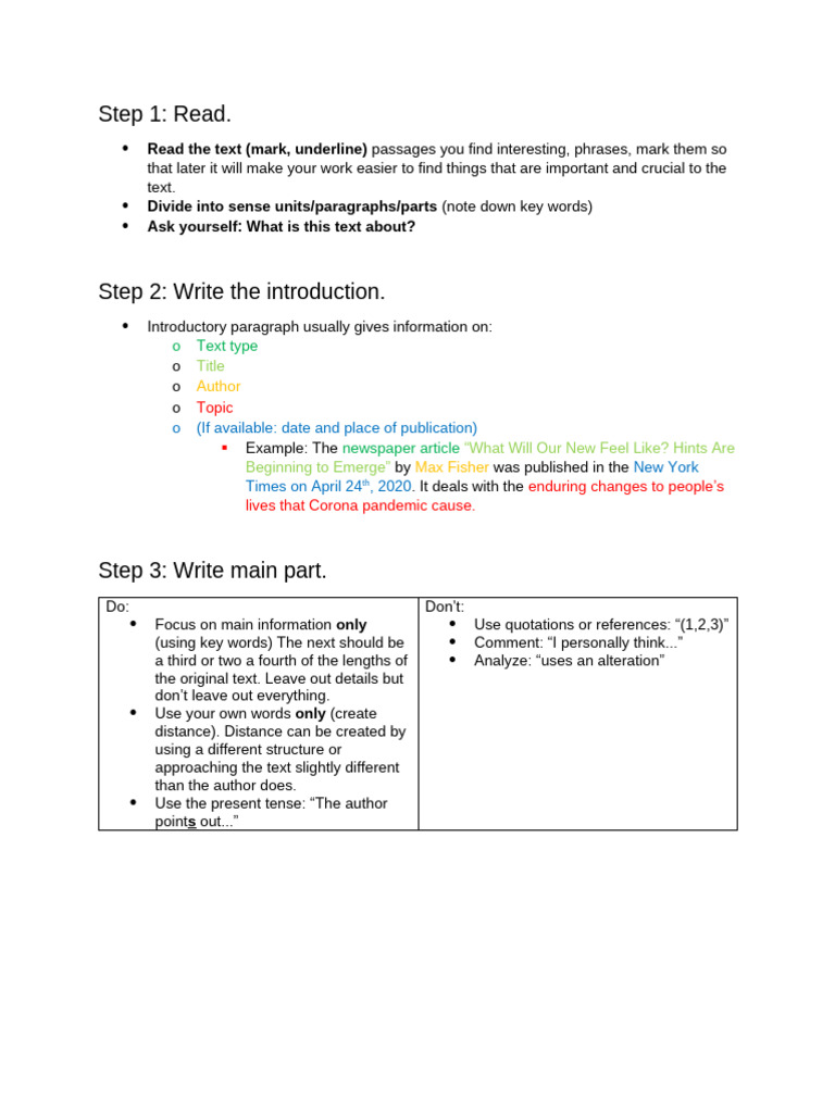 Effective Text Summarization Guide | PDF