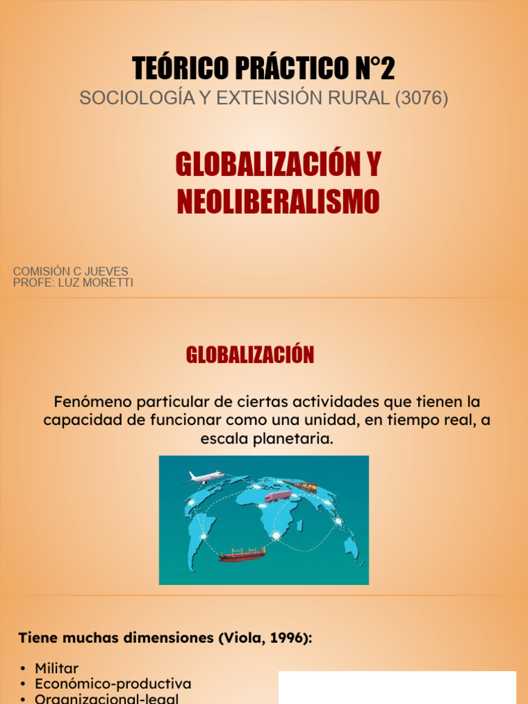 Globalización y Neoliberalismo en Sociología | PDF | Globalización ...