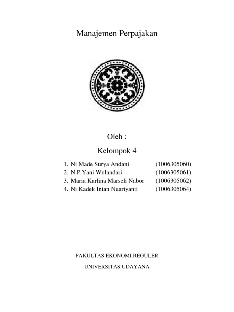 Manajemen Perpajakan