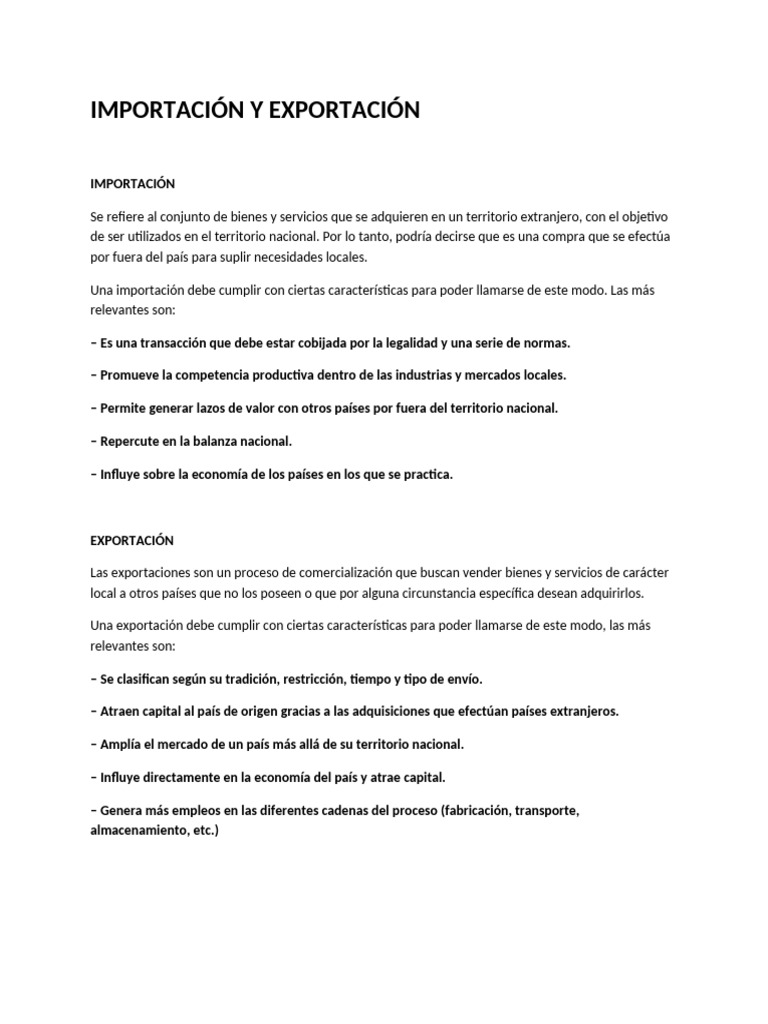 Importación y Exportación: Claves Esenciales | PDF