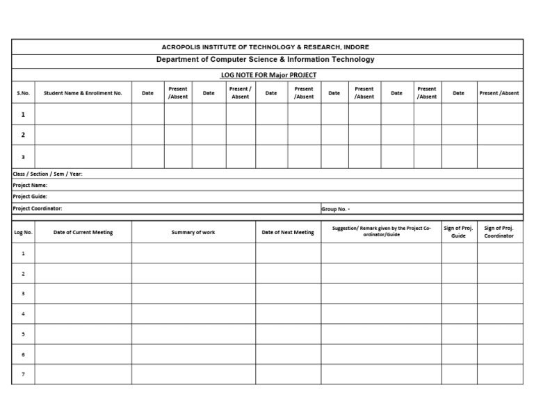 Log Note Format Minor Project - PDF - 20250404 - 104642 - 0000 | PDF