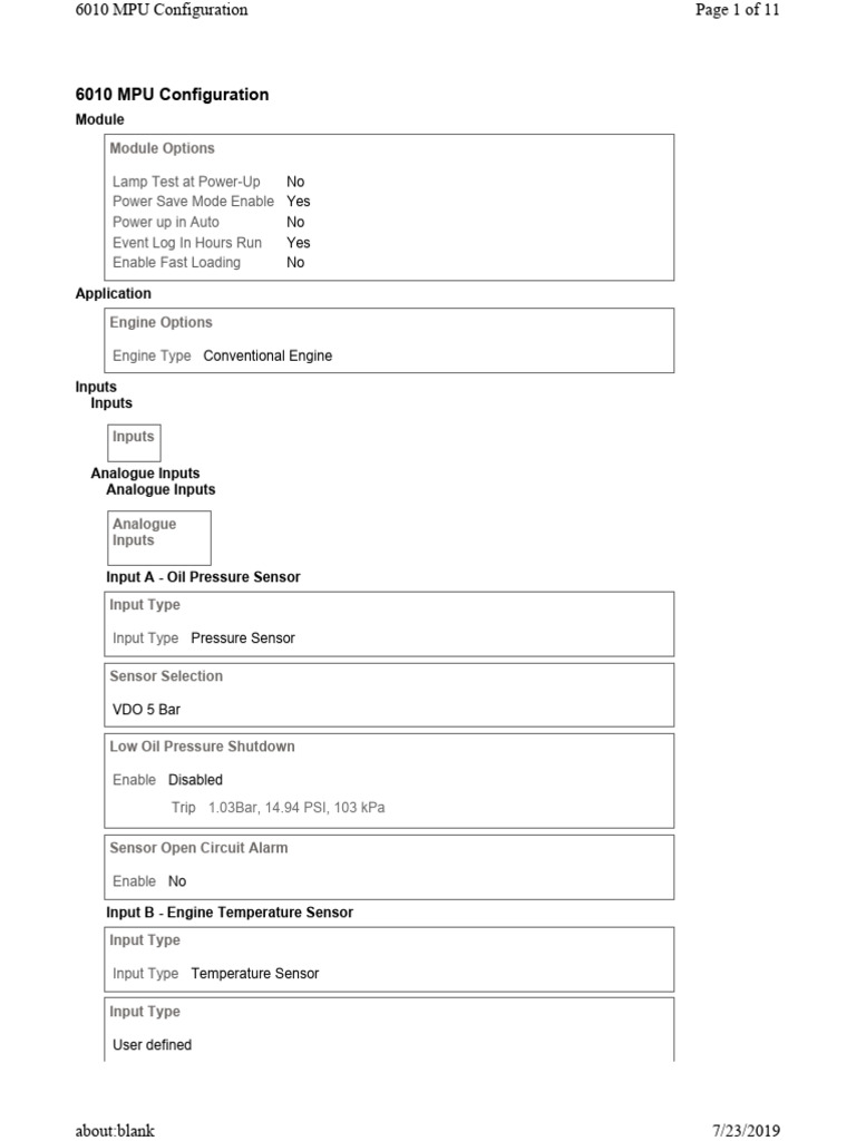 6010 MPU Configuration Guide | PDF | Electric Generator | Alternating ...