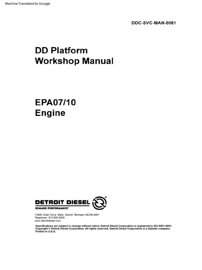 Dd15 Manual | PDF