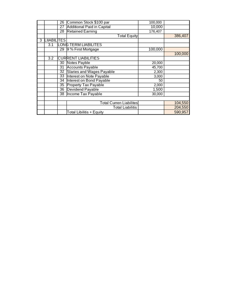 Financial Overview: Equity and Liabilities | PDF